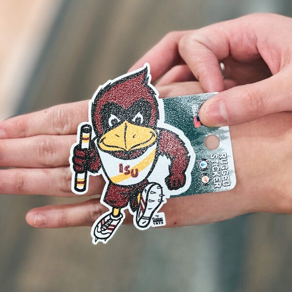 Vintage Track Cy Rugged Sticker (2.5"x3.5")